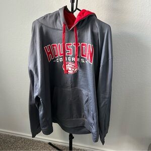 Champion Gray and Red Athletic Hoodie